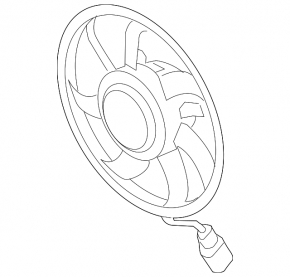 Cooling fan right VW Jetta 11-18 USA small