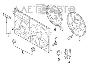 Cooling fan right VW Jetta 11-18 USA small