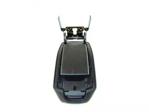 Jeep Cherokee KL 14-18 leather armrest, black, brown stitching