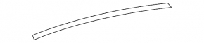 Upper rear right door molding Chevrolet Malibu 16- chrome, without glass seal