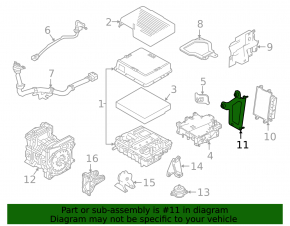 Nissan Leaf 18 Engine Computer ECU Bracket