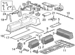 Chevrolet Volt 16 VVB battery check - broken mount