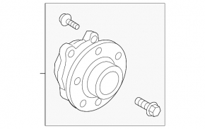 Rear left hub VW Atlas 18- AWD rusty