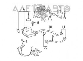 Main brake cylinder Toyota Prius 30 10-15 complete with ABS for R15 wheels