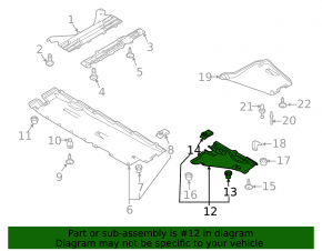 Underbody protection rear right Audi A6 C8 19-