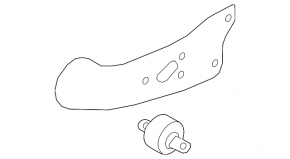 Rear left longitudinal control arm Hyundai Kona 18-23 AWD