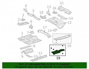 Right underbody protection for Toyota Prius 2009-2010
