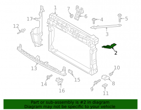Headlight bracket left VW Golf 15- 1.8