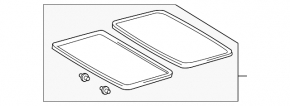 Lexus Hs250h 10-12 sunroof glass