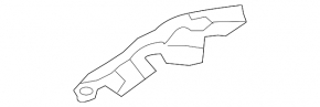 Right hood hinge trim for Nissan Leaf 11-12