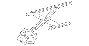 Front right window lifter with motor for Toyota Prius 2009-2010