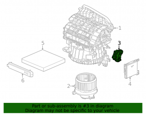 Actuator motor heater drive ventilation Honda CRV 23-