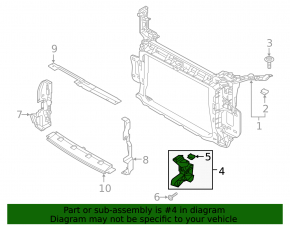 Right headlight mounting bracket for Audi Q3 83A 19-25