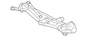 Lexus CT200h 11-17 Windscreen Wiper Linkage with Motor