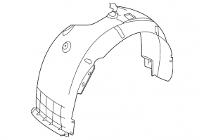 Front left fender liner Hyundai Elantra 21-23