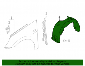Front left fender liner Hyundai Elantra 21-23 OEM