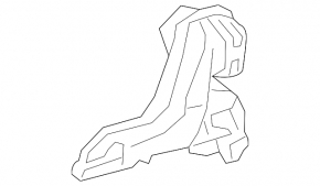 Air duct for driver's footwell heating torpedo Lexus ES300h ES350 13-18