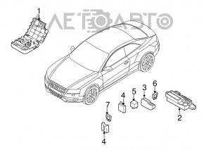 Positive terminal Audi Q5 8R 09-17 underhood