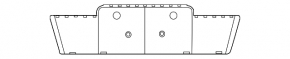 Front license plate area for Audi Q5 8R 13-17
