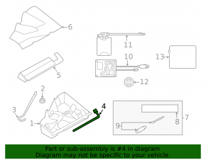 Wheel spanner Subaru Forester 14-18 SJ type 2