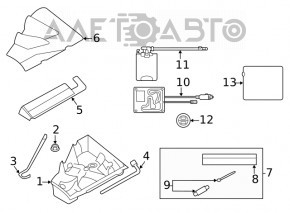 Wheel spanner Subaru Forester 14-18 SJ type 2