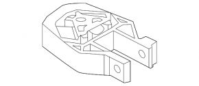 Right engine mount for Ford Focus mk3 15-18 1.0T