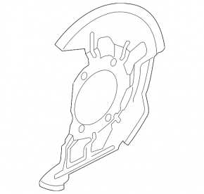 Front right brake disc cover for Mazda CX-30 20-23