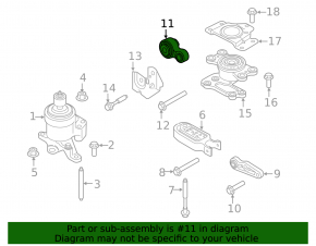 Upper engine mount Ford Edge 15-18 3.5