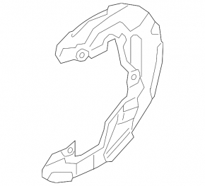 Front right brake disc cover Ford Edge 15-23 under R17