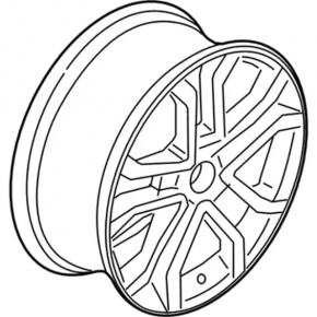 Wheel disk R18 5*108 Ford Fusion mk5 18 type 8, graphite, curb