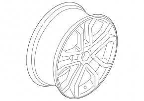 Wheel disk R18 5*108 Ford Fusion mk5 18 type 8, graphite, curb