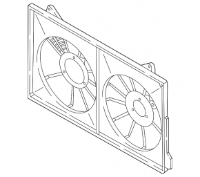Diffuser radiator shroud bare Mazda CX-5 17-23 2.5