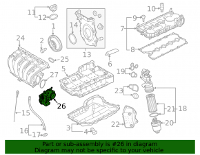 Throttle valve VW Passat b7 12-15 USA 2.5