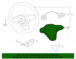Steering wheel cover Volkswagen ID.4 21-23 chrome