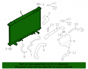 Infiniti Q60 17-20 3.0 Water Cooling Radiator
