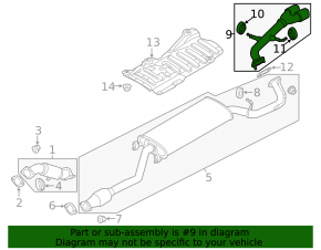 Muffler rear part with barrel Hyundai Santa FE Sport 13-16 pre-rest 2.4