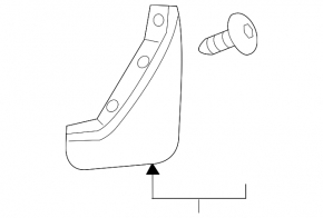 Mudguards rear set 2pcs Volvo XC40 19-25