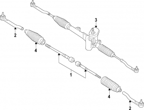 Left steering rod for Nissan Rogue 21-26