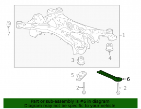 Rear subframe lug rear left Acura TLX 15-