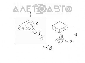 Wheel Pressure Sensor Hyundai Sonata 11-15