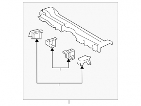 TV top bar for Toyota Prius 50 16-22
