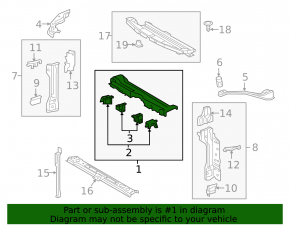 Toyota Prius 50 16-22 radiator panel TV