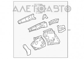 Front right quarter Lexus RX350 RX450h 10-15 graphite