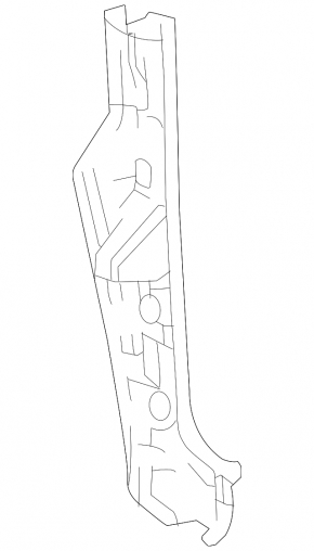 Right door-wing seal for Lexus LX 22-26 rear