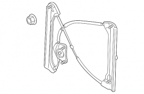 Window lifter with motor front right VW Passat b7 12-15 USA