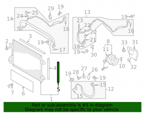 VW Tiguan 09-18 Air Conditioner Dehumidifier