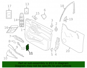 Central lock button front right BMW X5 G05 19-23