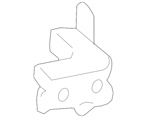 Lower rear left door hinge for Lexus ES250 ES300h ES350 19-26