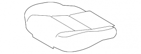 Driver's seat for Toyota Rav4 13-15 without airbag, black cloth with gray insert