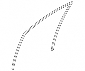 Glass seal front right Acura TLX 15-